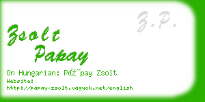 zsolt papay business card